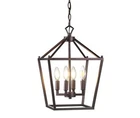 JONATHAN Y JYL7436A Pagoda Lantern Dimmable Adjustable Metal LED Pendant Classic