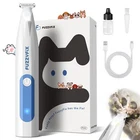 FuzzyFix Dog Paw Trimmer with LED Light, Low Noise Paw Trimmer for Dogs, Type-C