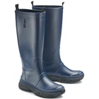 BASS OUTDOOR Women's Field Rainboot Ankle Boot, Dress Blue, 8