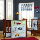 My Little Town 4-Piece Nursery Crib Bedding Set for Newborn Baby Infant