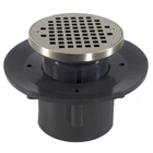 Jones Stephens Corp - 3 X 4 Pvc Slab Drain W/6 Nb Str & Ring