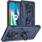 CoverON Ring Kickstand Designed for Motorola Moto E7 Case, Rugged Phone Cover
