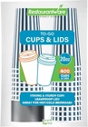 Restaurantware 20 Ounce Disposable Coffee Cups With Lids, 400 Hot Cups With Lids