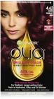 Garnier Olia Oil Powered Permanent Hair Color, 4.62 Dark Garnet Red (Packaging