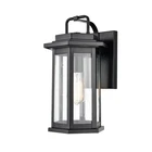 Millennium 2683-PBK Transitional One Light Outdoor Wall Bracket from Ellis