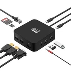 Adesso USB C Docking Station Multiport Adapter Type C Hub 2 HDMI Support 4K,
