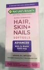 Nature's Bounty Optimal Solutions Extra Srength Hair Skin & Nails 5000 mcg of
