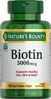 Nature's Bounty Biotin, Vitamin Supplement, Supports Metabolism for Cellular