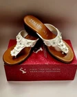 Italian Shoemakers Zane Sandals - White Floral ,  Size 11 - New!