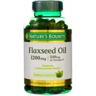Nature's Bounty Flaxseed Oil 1200 mg, 125 Rapid Release Softgels Pack of 1